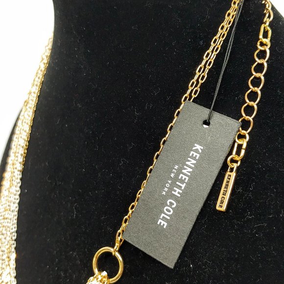 Cole Jewelry Cole Ny Gold White Multichain Necklace